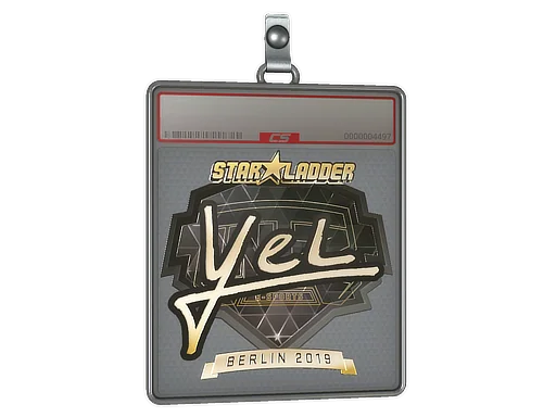 Aufkleberhülle | yel (Gold) | Berlin 2019