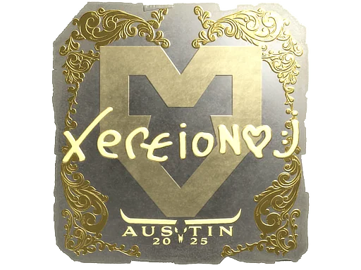 Pegatina | xertioN (dorada) | Austin 2025
