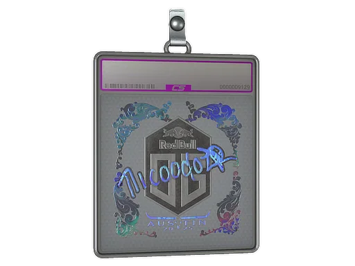 Placa de Adesivo | nicoodoz (Holográfico) | Austin 2025