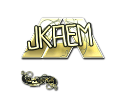 Klistermärke | jkaem (Guld) | Paris 2023
