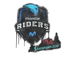 Zalakowane graffiti | Movistar Riders | Sztokholm 2021