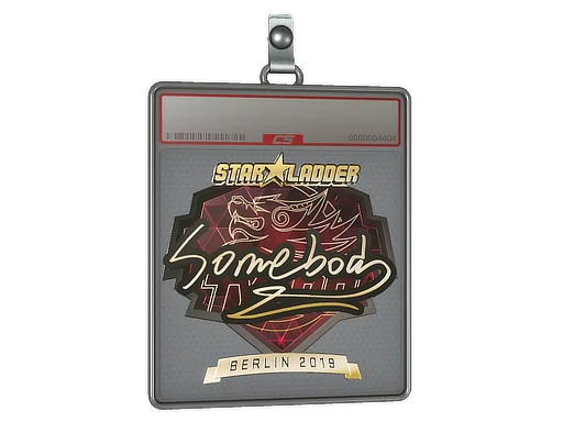 Sticker Slab | somebody (Gold) | Berlin 2019