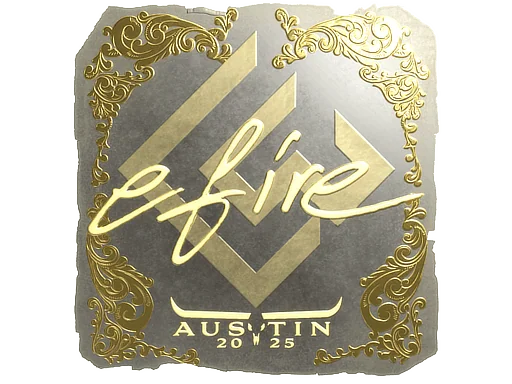 Aufkleber | efire (Gold) | Austin 2025