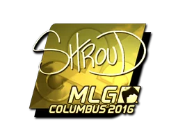 Sticker | shroud (Gold) | MLG Columbus 2016