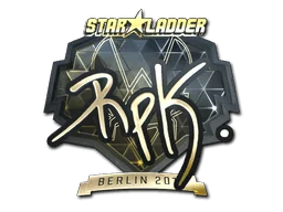 Aufkleber | RpK (Gold) | Berlin 2019