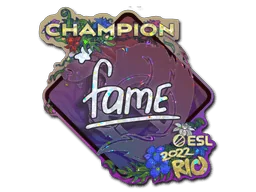 Aufkleber | fame (Glitzer, Meister) | Rio 2022