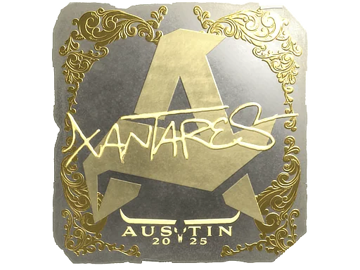 Naklejka | XANTARES (złota) | Austin 2025