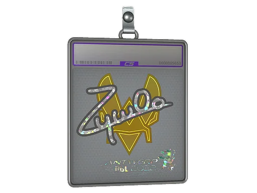 Placa de pegatinas | ZywOo (purpurina) | Amberes 2022