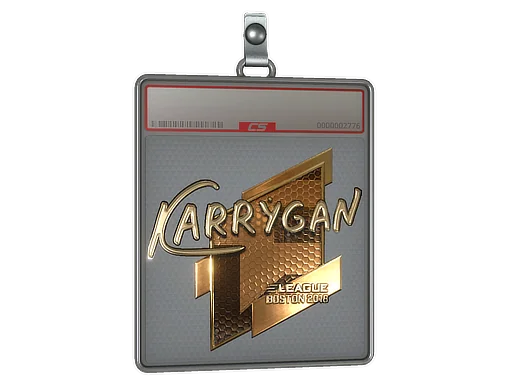 Placa de Adesivo | karrigan (Dourado) | Boston 2018