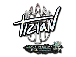 Pegatina | tiziaN (purpurina) | Amberes 2022