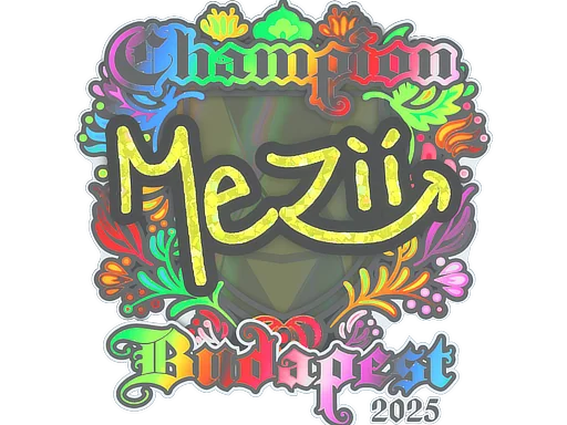 印花 | mezii（全息，冠军）| 2025年布达佩斯锦标赛
