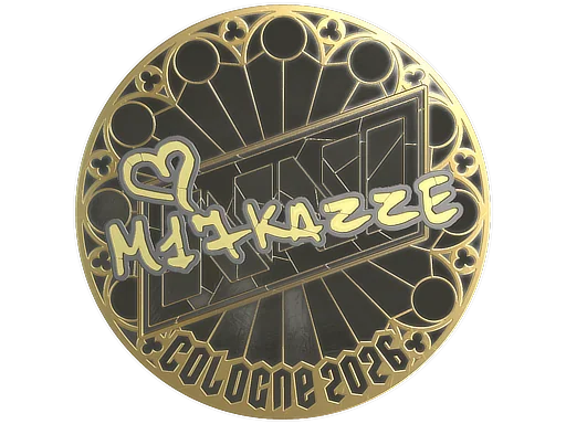 Pegatina | makazze (dorada) | Colonia 2026