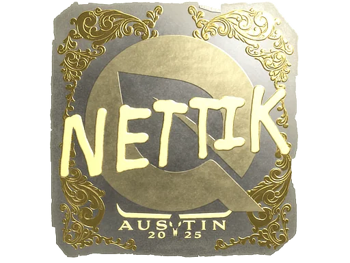 Naklejka | nettik (złota) | Austin 2025
