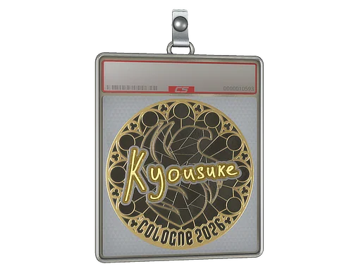 Placa de Adesivo | kyousuke (Dourado) | Colônia 2026