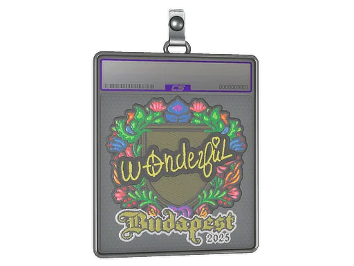 Placa de pegatinas | w0nderful (bordada) | Budapest 2025
