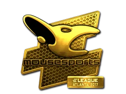 Naklejka | mousesports (złota) | Atlanta 2017