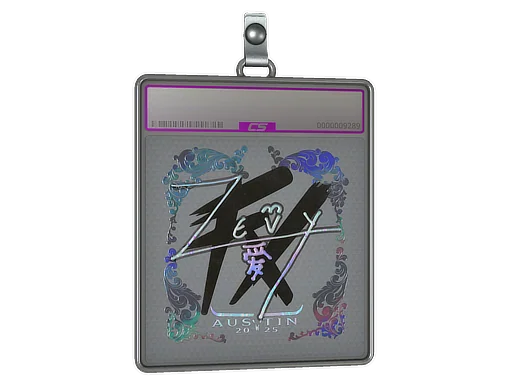 Placa de pegatinas | zevy (holográfica) | Austin 2025