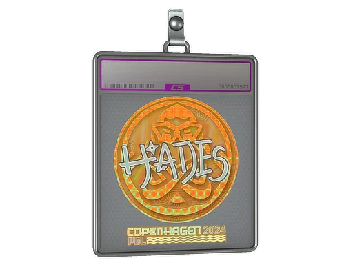 Placa de Adesivo | hades (Holográfico) | Copenhague 2024