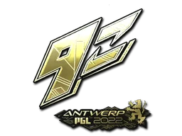 Pegatina | 9z Team (dorada) | Amberes 2022