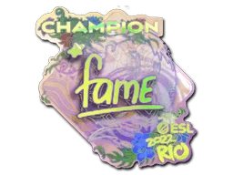 Aufkleber | fame (Holo, Meister) | Rio 2022