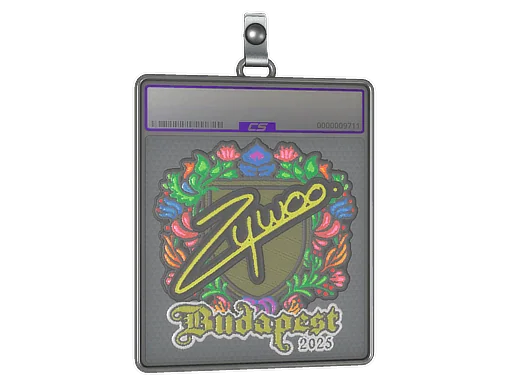 Placa de pegatinas | ZywOo (bordada) | Budapest 2025