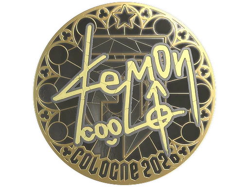 Klistermärke | dem0n (guld) | Cologne 2026