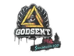 Zalakowane graffiti | GODSENT | Sztokholm 2021