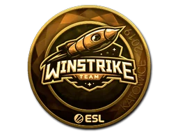 Adesivo | Winstrike Team (Dourado) | Katowice 2019