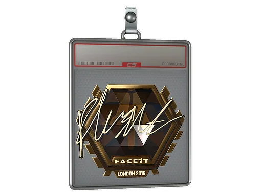 Sticker Slab | flusha (Gold) | London 2018