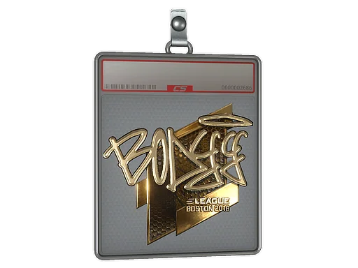 Placa de Adesivo | bodyy (Dourado) | Boston 2018