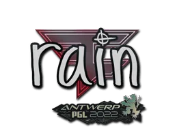 Klistermärke | rain | Antwerp 2022