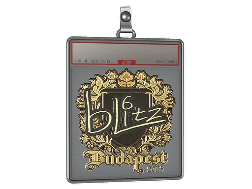 Placa de Adesivo | bLitz (Dourado) | Budapeste 2025