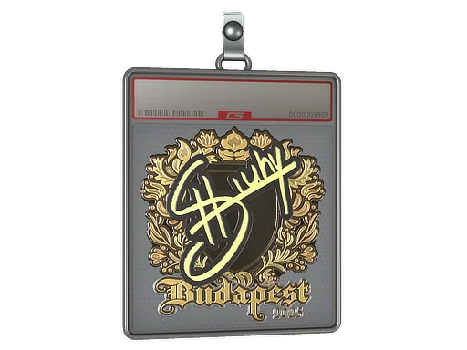 Placa de Adesivo | siuhy (Dourado) | Budapeste 2025
