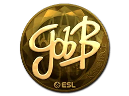 Aufkleber | gob b (Gold) | Kattowitz 2019