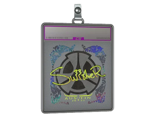 Placa de pegatinas | Swisher (holográfica) | Austin 2025