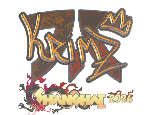 Naklejka | KRIMZ (holograficzna) | Szanghaj 2024