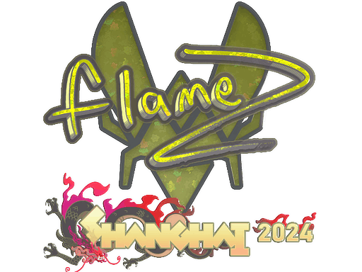 Klistermärke | FlameZ (glitter) | Shanghai 2024