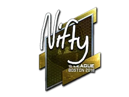 Naklejka | Nifty (foliowana) | Boston 2018