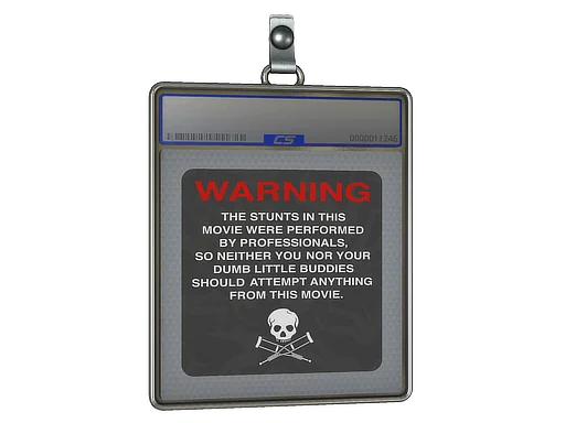 Sticker Slab | WARNING