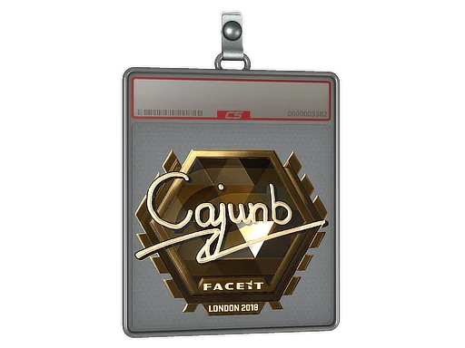 Aufkleberhülle | cajunb (Gold) | London 2018