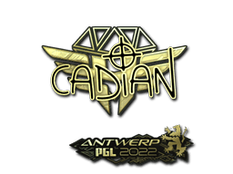 Pegatina | cadiaN (dorada) | Amberes 2022