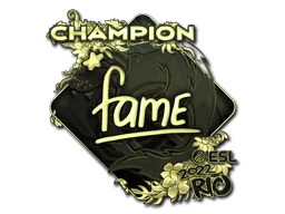 Aufkleber | fame (Gold, Meister) | Rio 2022