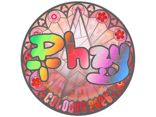 Naklejka | phzy (holograficzna) | Kolonia 2026