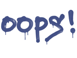 Sealed Graffiti | Oops (SWAT Blue)