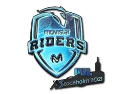 Naklejka | Movistar Riders (holograficzna) | Sztokholm 2021