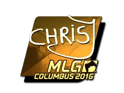 Sticker | chrisJ (Gold) | MLG Columbus 2016