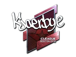 Klistermärke | Kjaerbye (Foil) | Boston 2018
