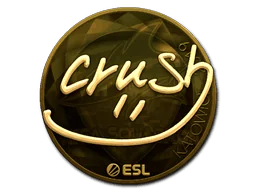 Aufkleber | crush (Gold) | Kattowitz 2019