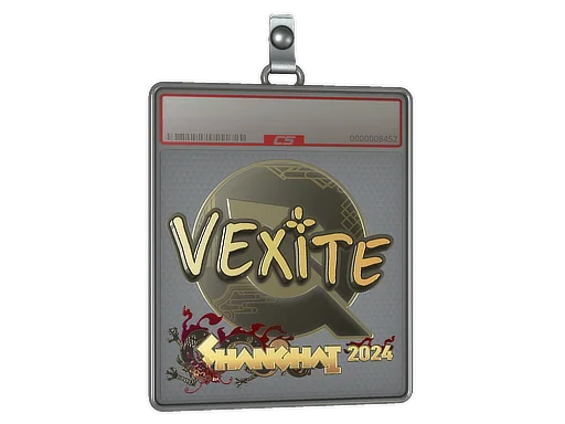 Placa de pegatinas | vexite (dorada) | Shanghái 2024