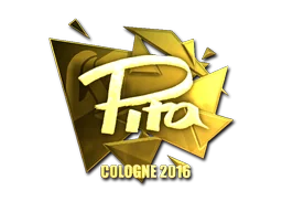 Adesivo | pita (Dourado) | Colônia 2016